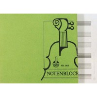 Notenblock - DIN A5 quer 6 Sys. 50 Blatt