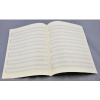 Notenpapier - Bach hoch 6 x 2 Systeme