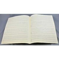 Notenpapier - Quart hoch 4x Klavier m. 2